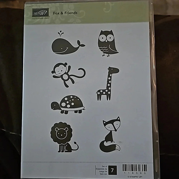 Stampin’ Up! Retired Stamp Set - Fox & Friends - Picture 1 of 2